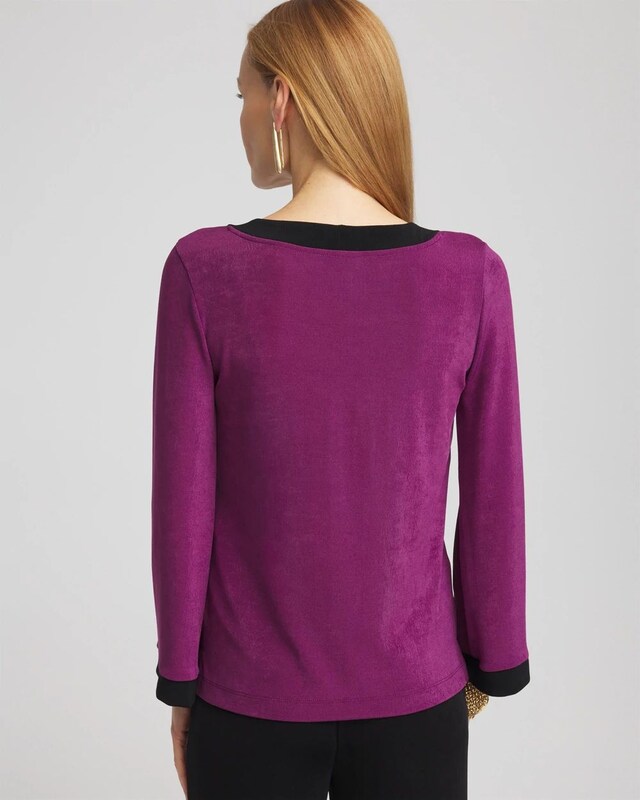 Travelers V-Neck Button Top - image 3